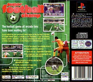 Super Football Champ (JP) box cover back